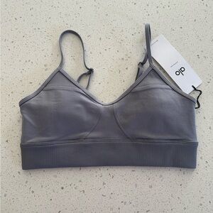 ALO Yoga Gray Sports Bra